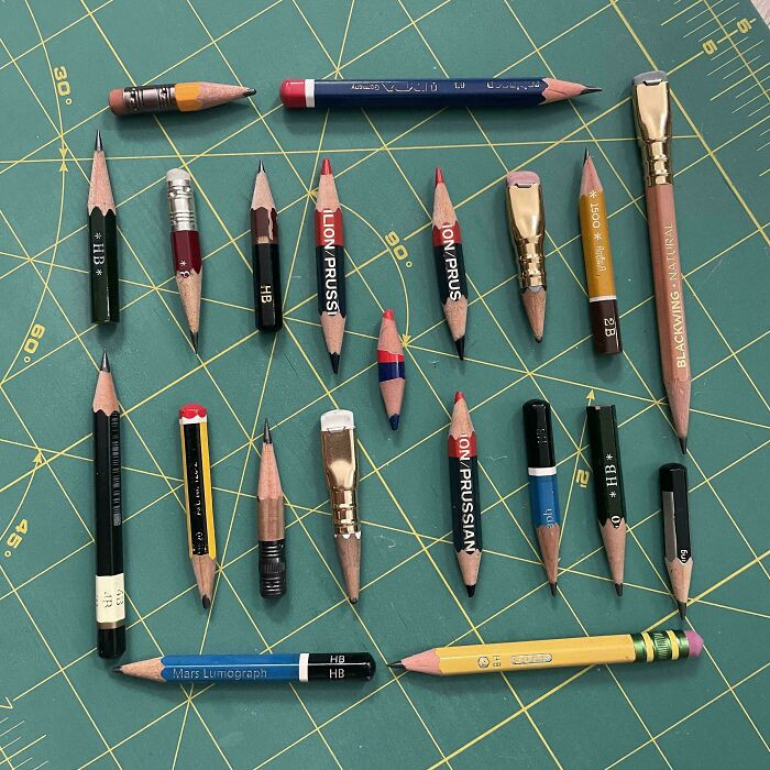 "My Collection Of Pencil Stubs From 2025"