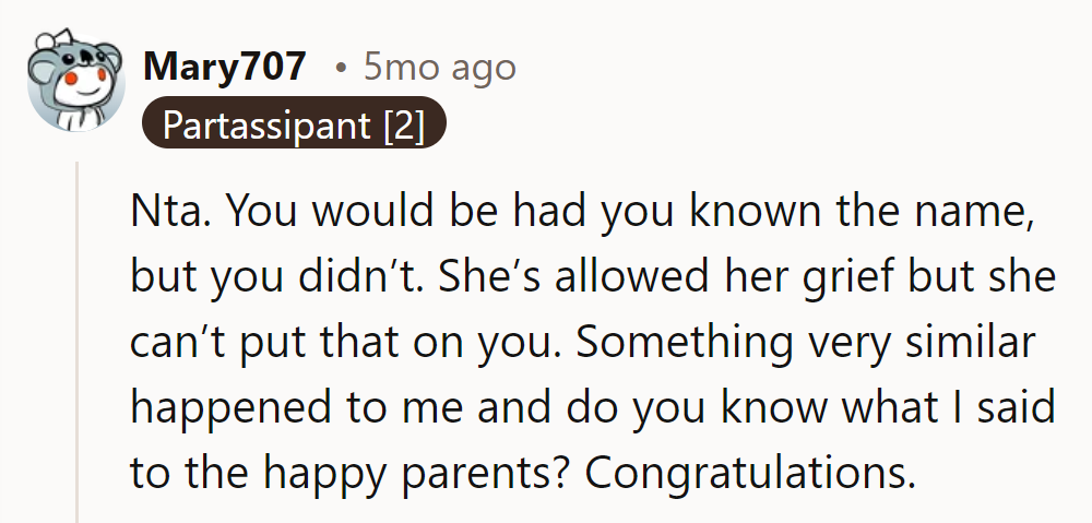 No crystal ball for names, just for congratulations!