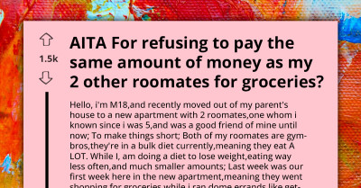 Teen Protests As “Gym Bro” Roommates On Bulk Diet Try To Pressure Him Into Splitting Grocery Bill Evenly