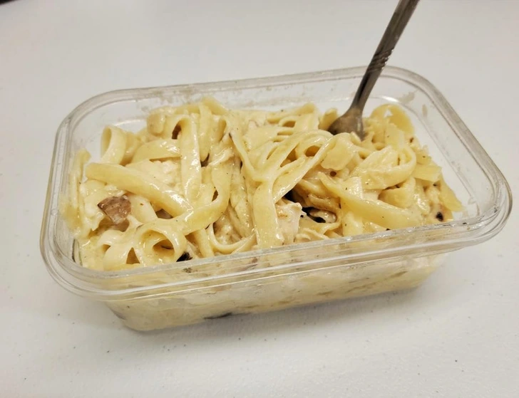 15. “When reheating pasta with a cream-based sauce, add a splash of extra cream or milk to keep the original consistency.”