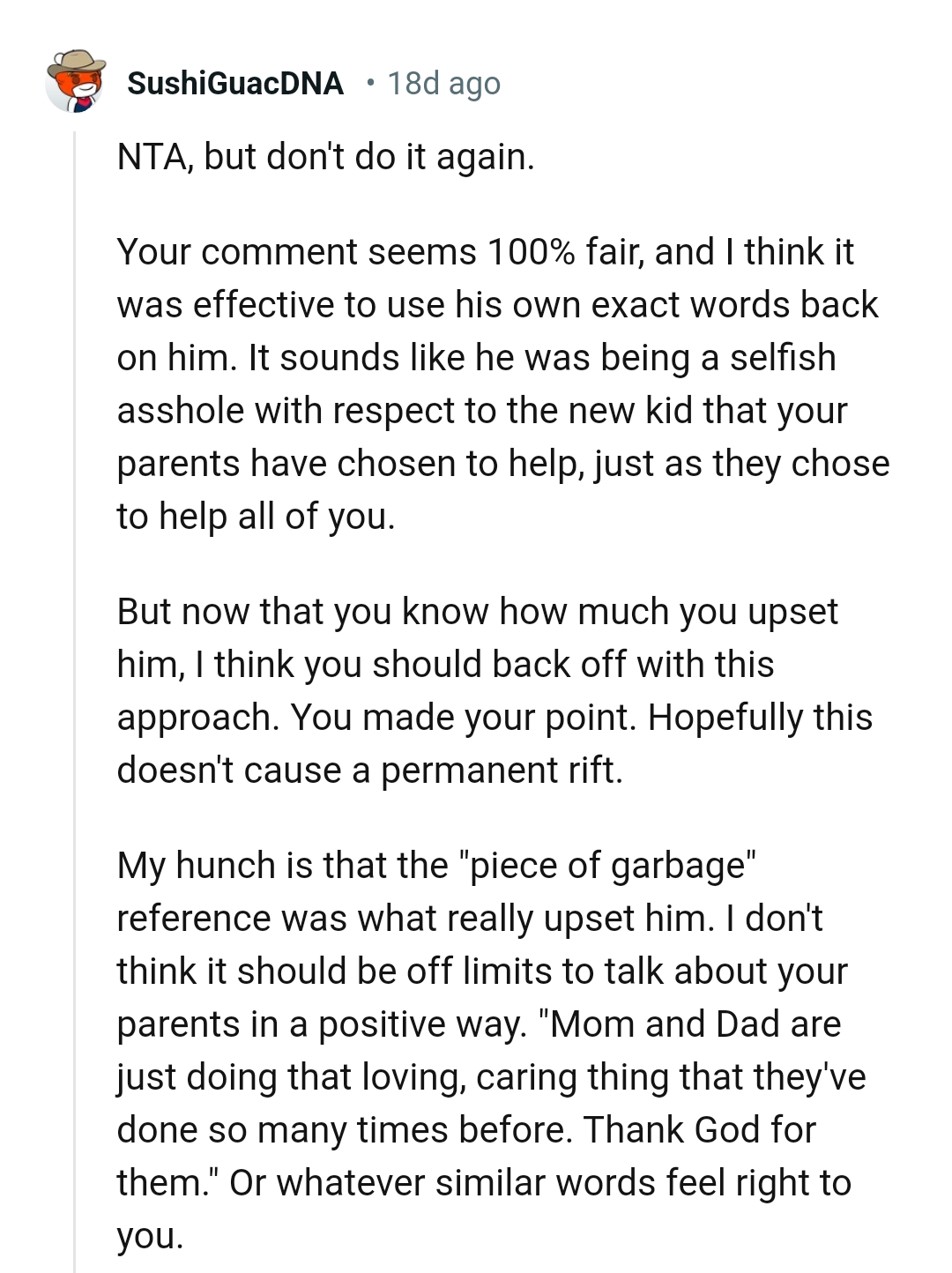 It was effective to use how own words against him