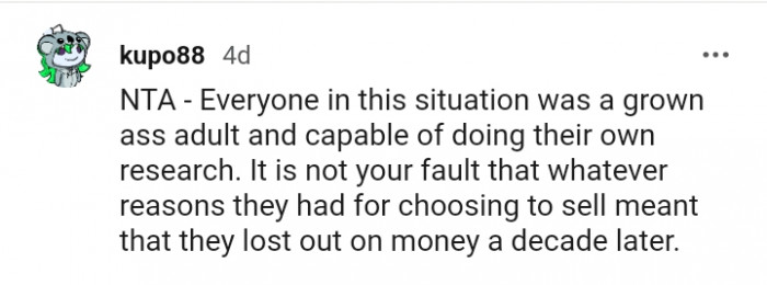 They lost out on money a decade later