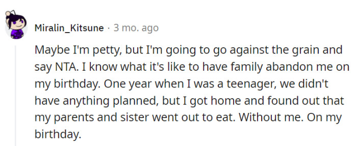 A parent's neglect is truly hurtful.