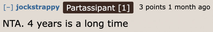 Does the sister not realize how long four years is?