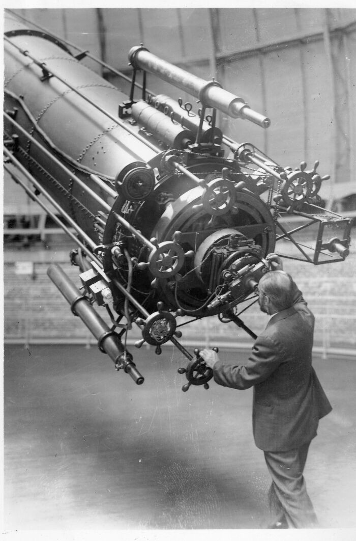 "George A. Van Biesbroeck, Astronomer At Yerkes Observatory Observing Mars When It Approached Close To The Earth In 1926, And Using The 40 Inch Refracting Telescope, The Largest Of Its Kind In The World"