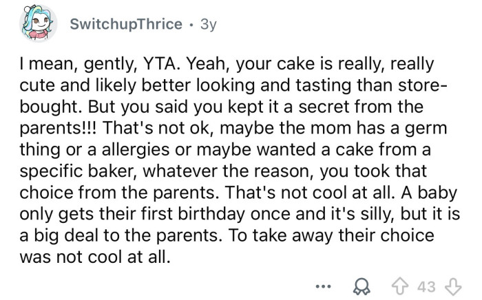 You kept it a secret.