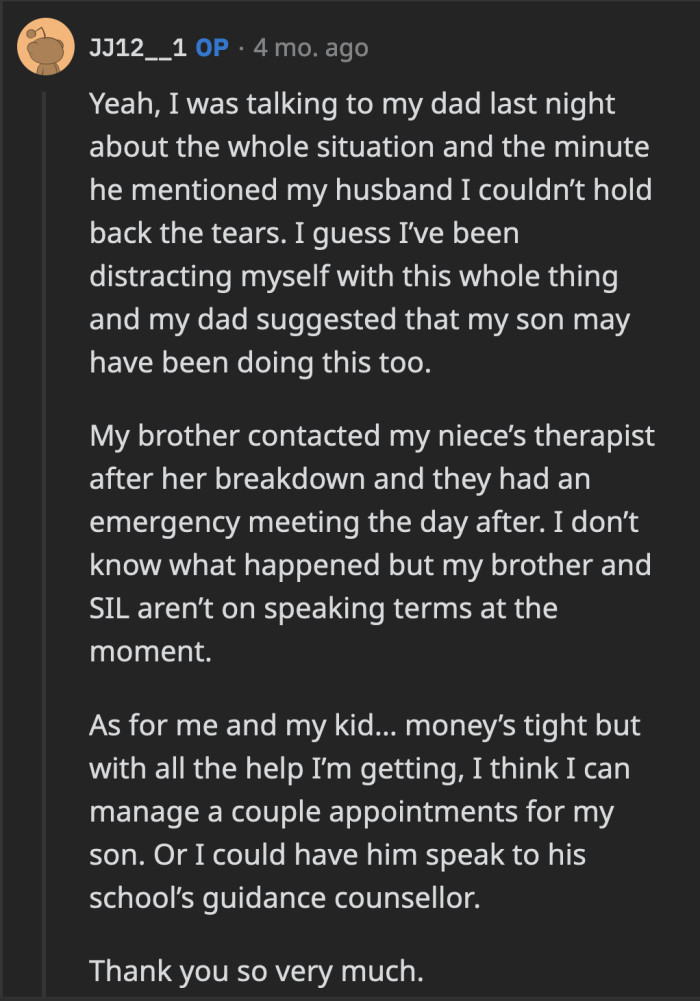 They went from one emotionally tumultuous situation to another.