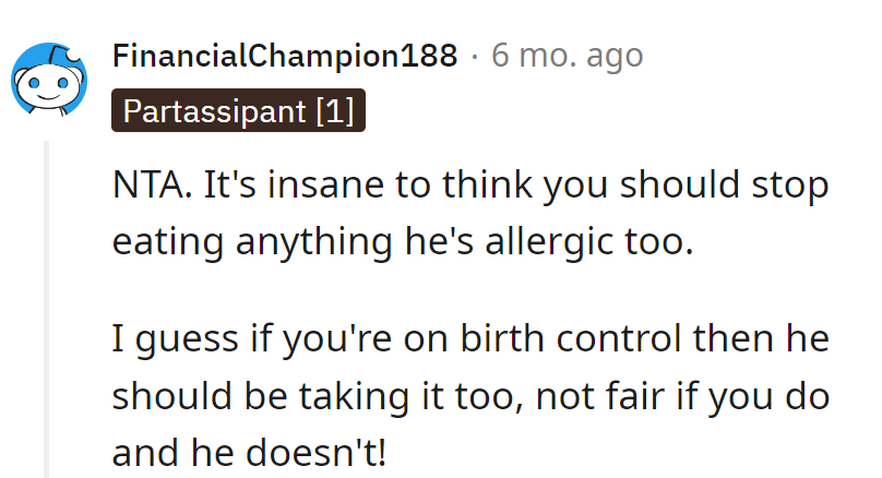 Equal rights, equal bites! Birth control for all or none, right?