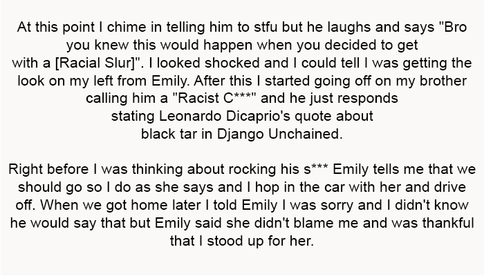 At this point I chime in telling him to stfu but he laughs