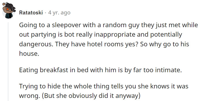 She knows it was wrong