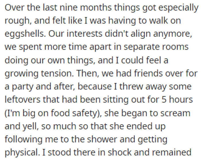 The Last Nine Months Have Been Particularly Difficult for OP