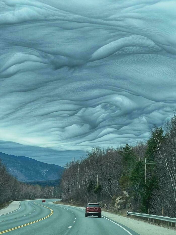 "These Are Known As Asperitas Clouds"