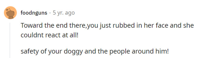 Indeed, sometimes a little boundary-setting leaves them lost for words! Prioritizing the safety of the dog and those around is the key takeaway here.