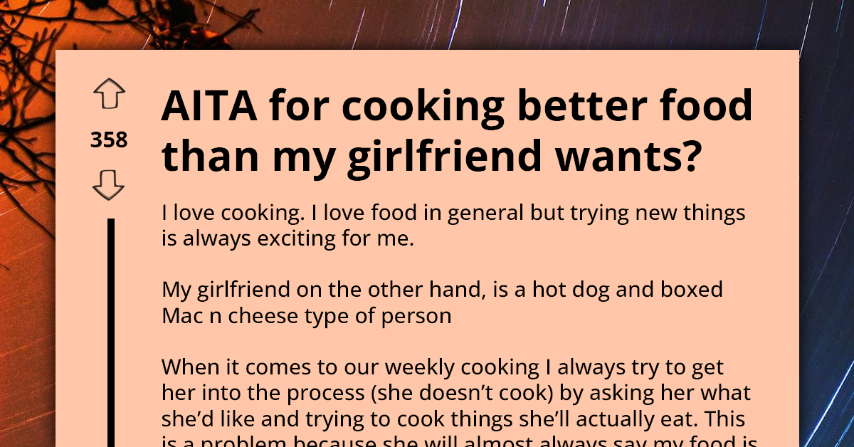 Boyfriend Shames Girlfriend For Food Preferences, Claims His Talents Are Wasted On Her Palate
