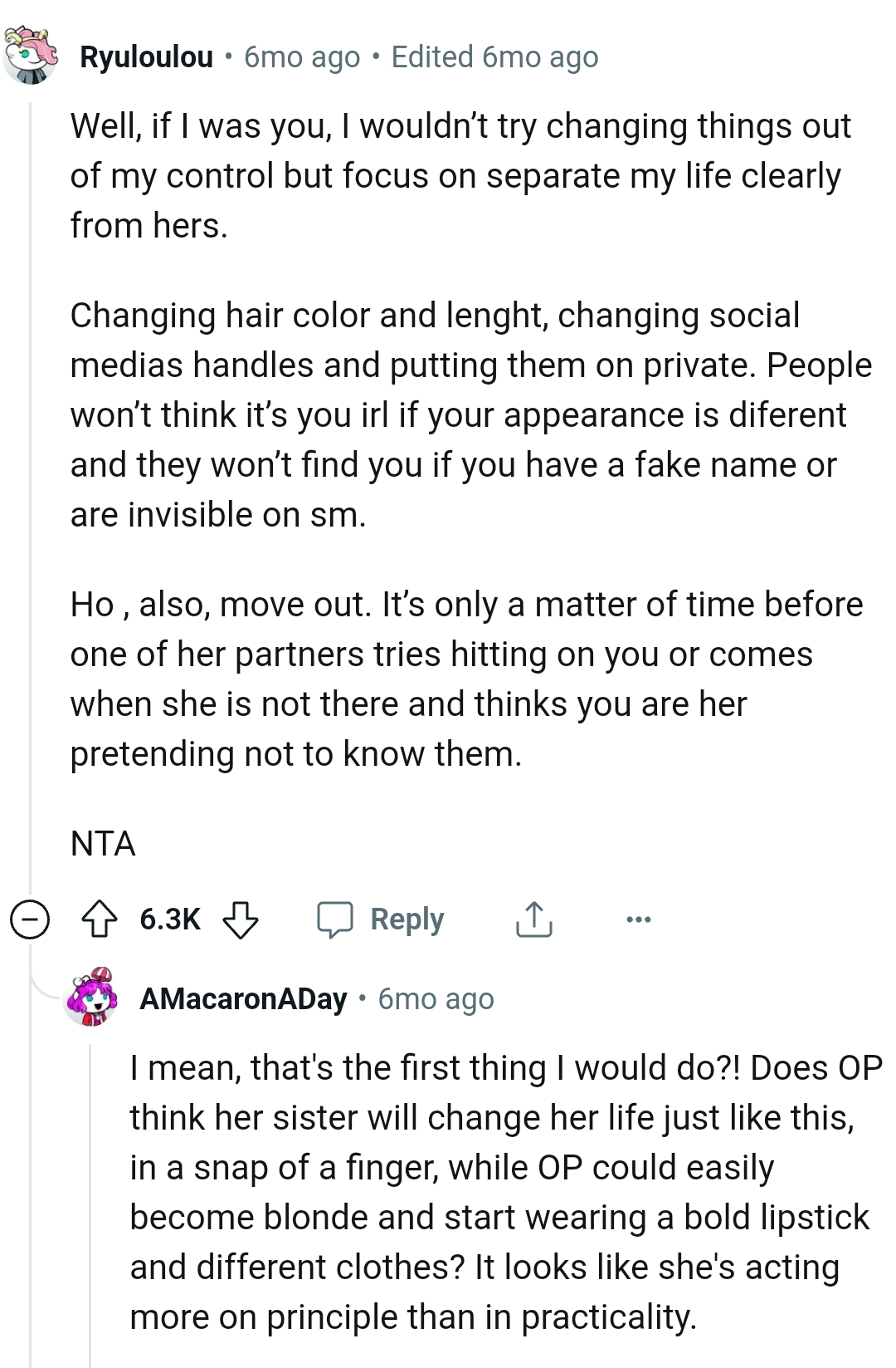 It's only a matter of time before one of her partners hits on the OP