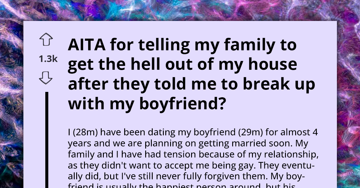 Man Chooses To Kick Out His Family After They Insult His Boyfriend And Dismiss His Grief Over Sister's Death