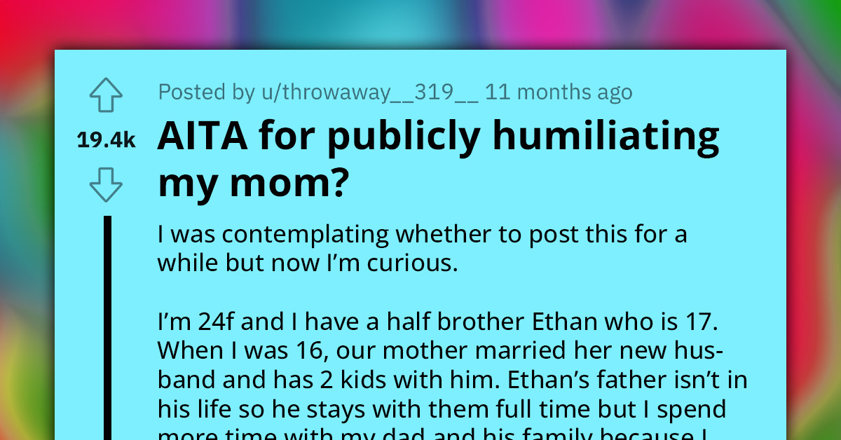 Daughter Confronts Her Mom During Her Birthday Party After Finding Her Stepbrother Overwhelmed with Taking Care of Their Inconsolable Baby Sister