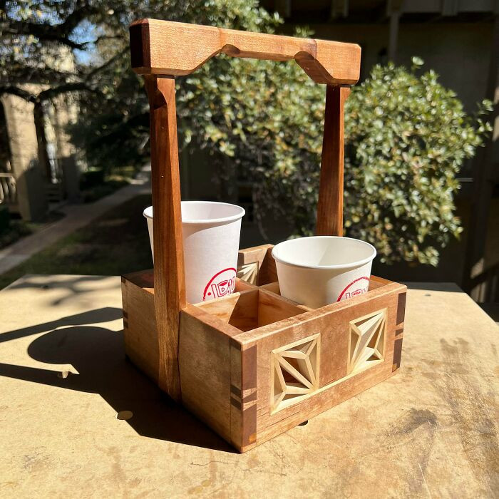 "I Made A Drink Carrier"