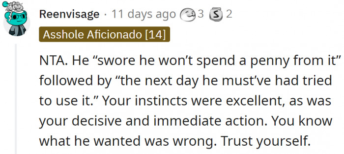 Her instincts were good