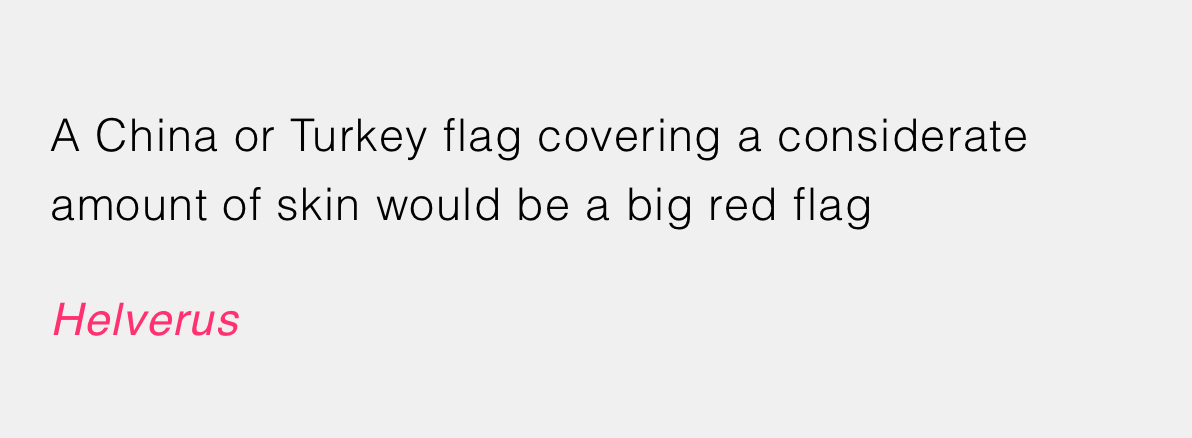 1. A geopolitical fashion statement? Pass