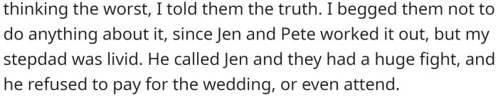 She just told the truth