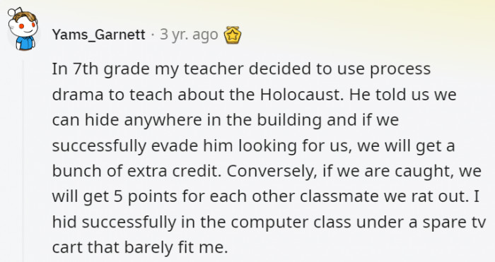 9. Well, at least their teacher got their point across successfully