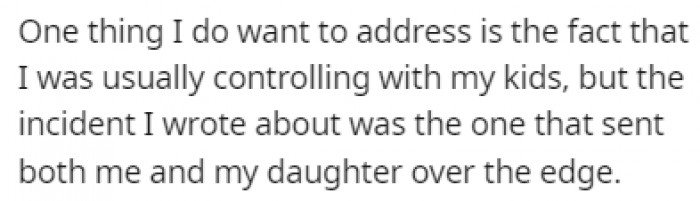 The incident in the original story brought them both to the edge