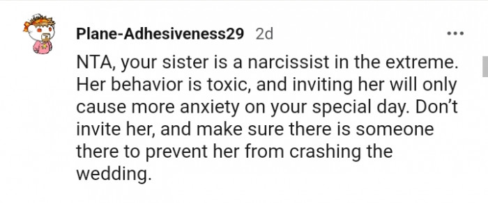 A narcissist in the extreme