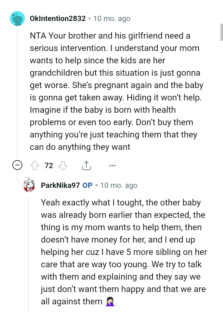 She's pregnant again and the baby will be taken away