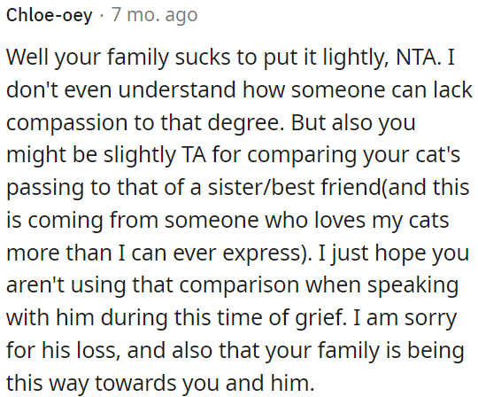 OP's family's behavior is terrible, and it is understandable why he is upset.