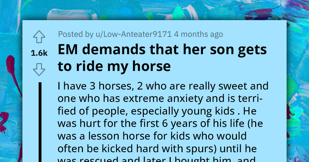 Karen Ignores Redditor's Dire Warnings, Insists on Letting Her Child Mount a Temperamental Horse