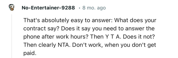 “That's Absolutely Easy to Answer: What Does Your Contract Say?”