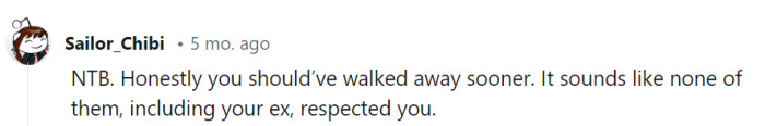 It's like they mistook her for a doormat, and it's about time she rolled up and walked away from the welcome mat they used her as.