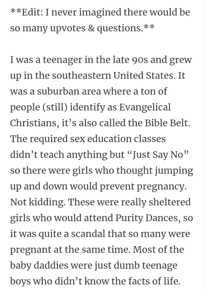 The Redditor added an edit