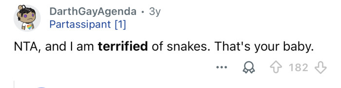 “That’s your baby.”