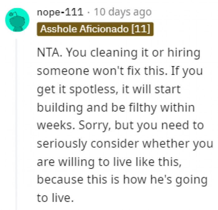 No one can help him but himself