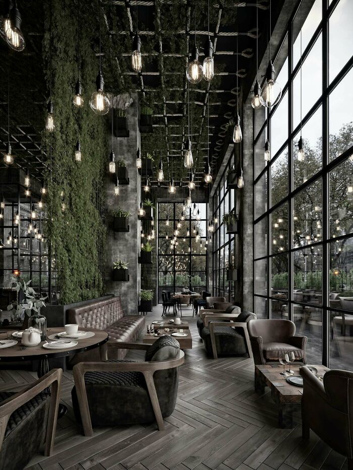 22. A serene café in Doha, Qatar, designed by M. Serhat Sezgin in collaboration with Zebrano Furniture.