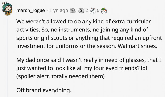 4. The routine is school, then home. There's no such thing as piano lessons, martial arts, or dance class.