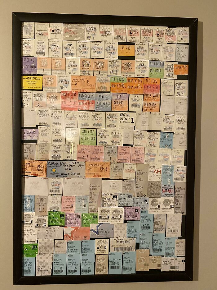 41. Movie Ticket Stubs From Over 20 Years