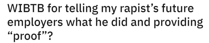 The OP shared her dilemma: