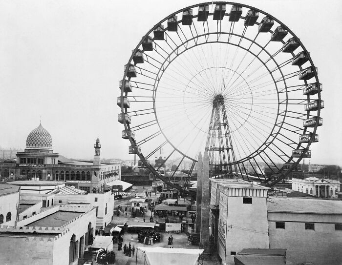 "The Original 264-Foot Ferris Wheel Built For Chicago's 1893 World's Columbian Exposition"
