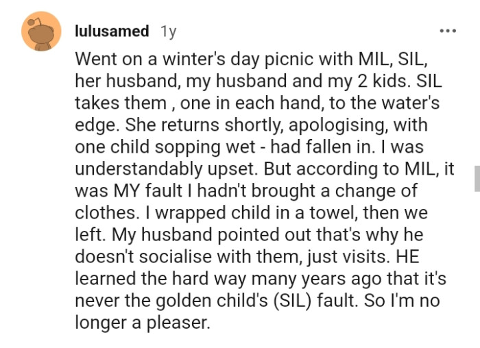 How this Redditor's husband pointed out why he doesn't socialize with his family