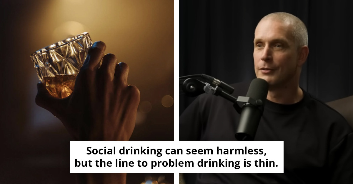 Renowned chef shares the pivotal realization of his alcohol issue, while a recovering individual highlights a key indicator of transition from casual drinking.