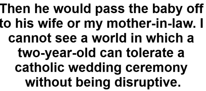 The plan sounds quick on paper. She is thinking about how unpredictable a toddler can be in that setting.
