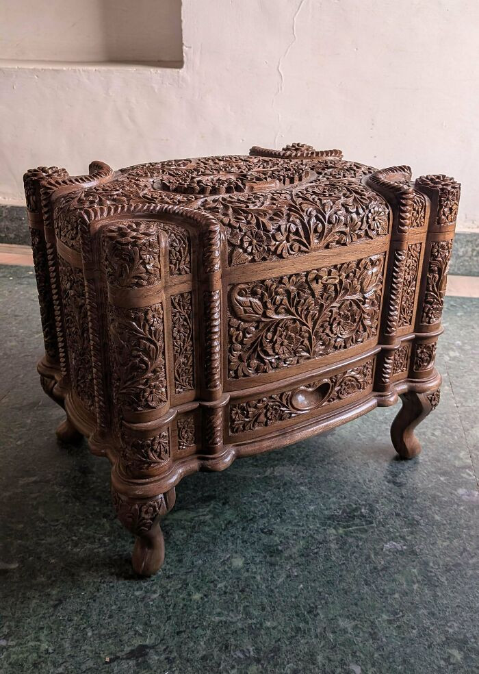 "A Hand Carved Jewelery Box"