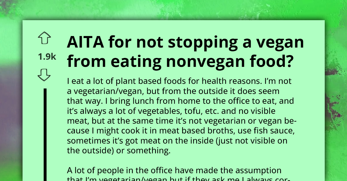 Office Drama Erupts After Vegan Blames Coworker for Non-Vegan Potluck Mishap