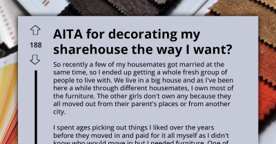 Housemates Clash Over Who Controls the Décor in a Furnished Sharehouse