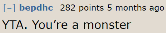 This Redditor has no words for the OP other than this.