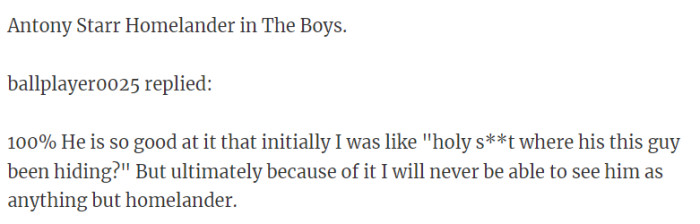 1. Antony Starr Homelander