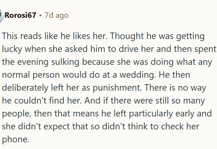 Looks like OP likes her.